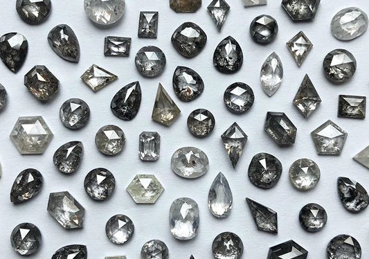Exploring Salt and pepper rose cut diamonds