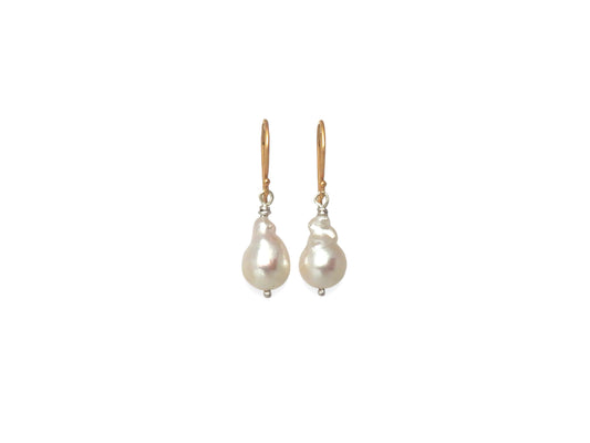 Undefined baroque pearl earrings