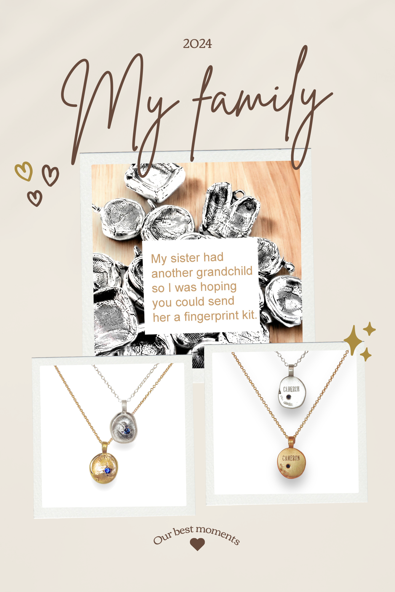 Organic Fingerprint jewellery