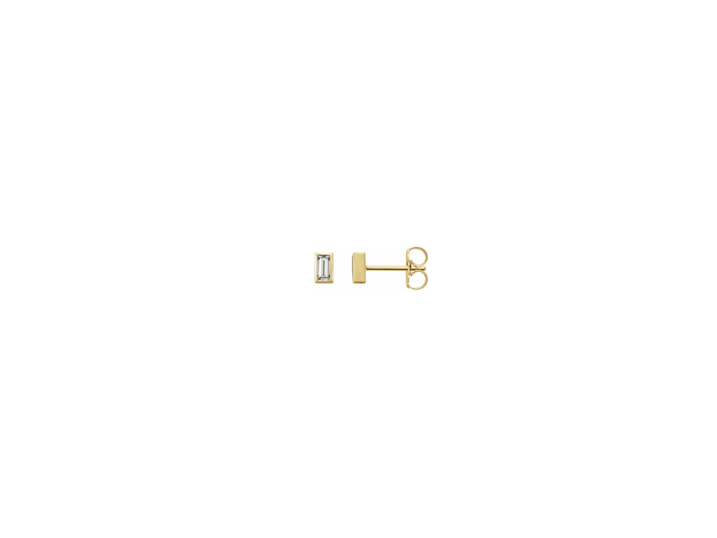Hyphen diamond studs