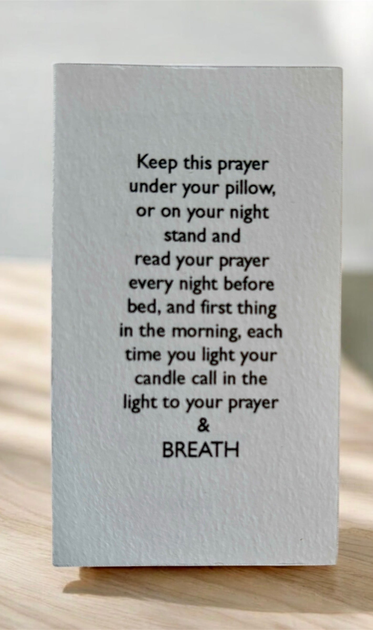 Prayer candle