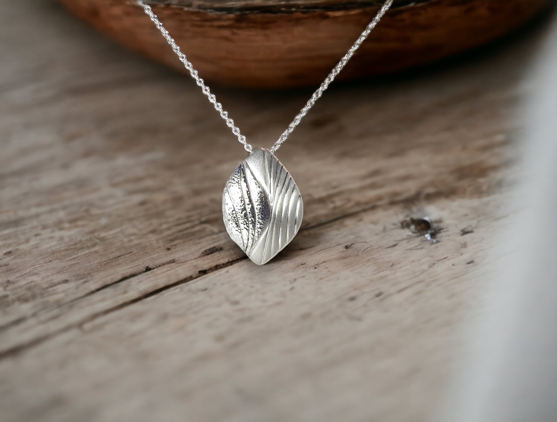 Layered leaf necklace, by ZEALmetal, Nicole Horlor, in Kingston, ON, Canada