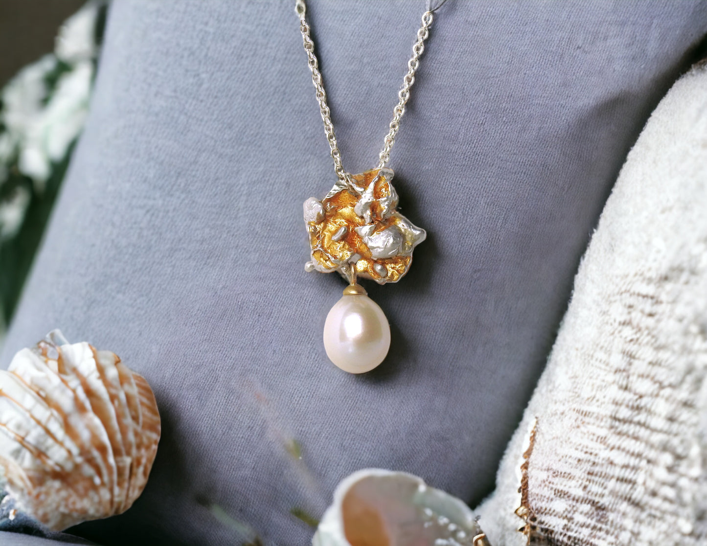 Pearl drop pendant by ZEALmetal, Nicole Horlor, in Kingston, ON, Canada