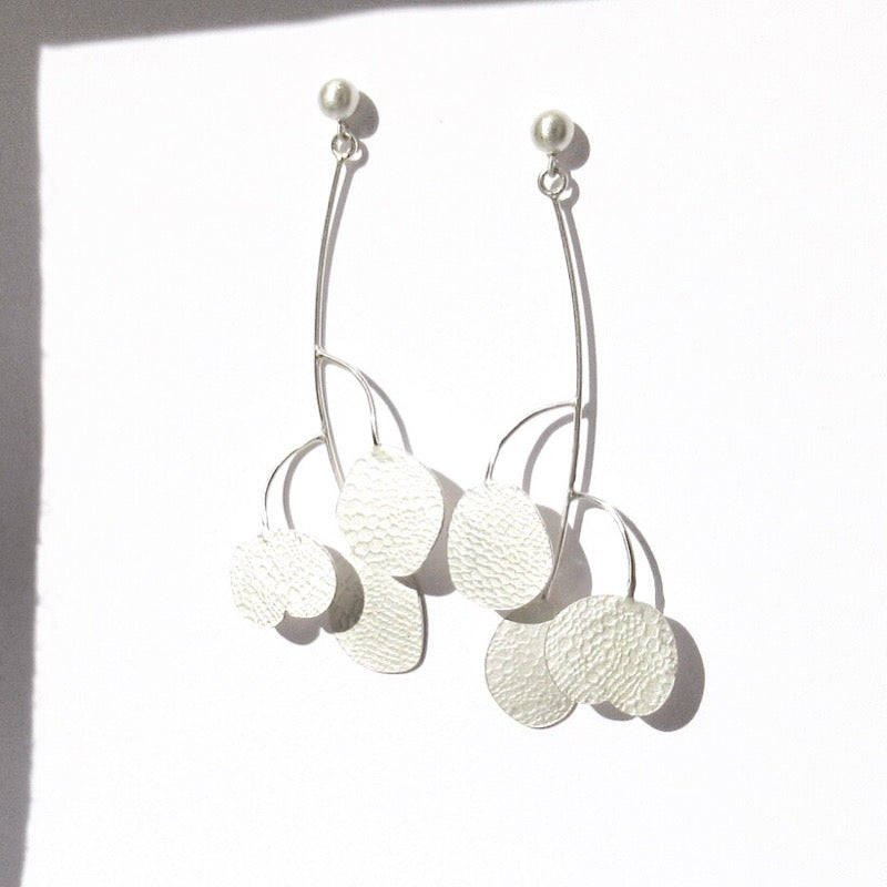 Earrings made by ZEALmetal, Nicole Horlor, in Kingston, ON Canada available for world wide shipping