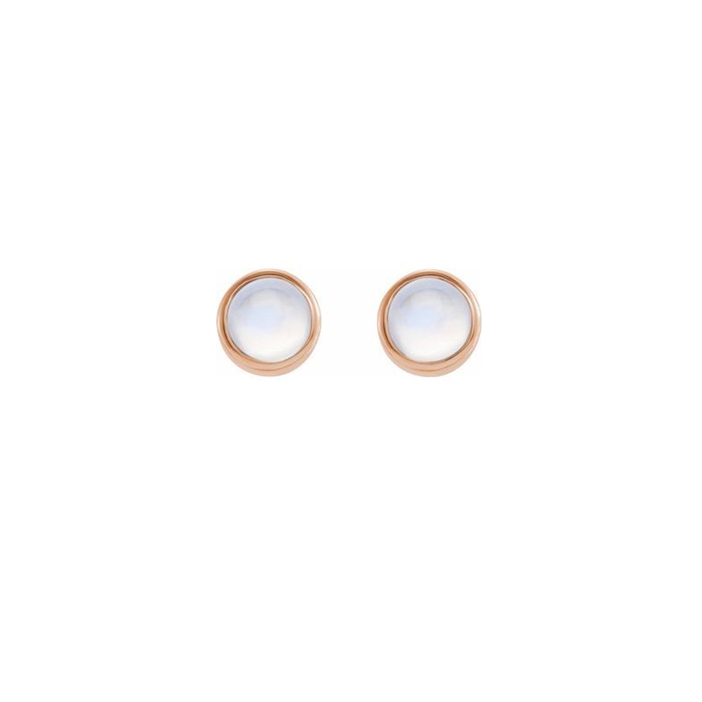 Moonstone studs