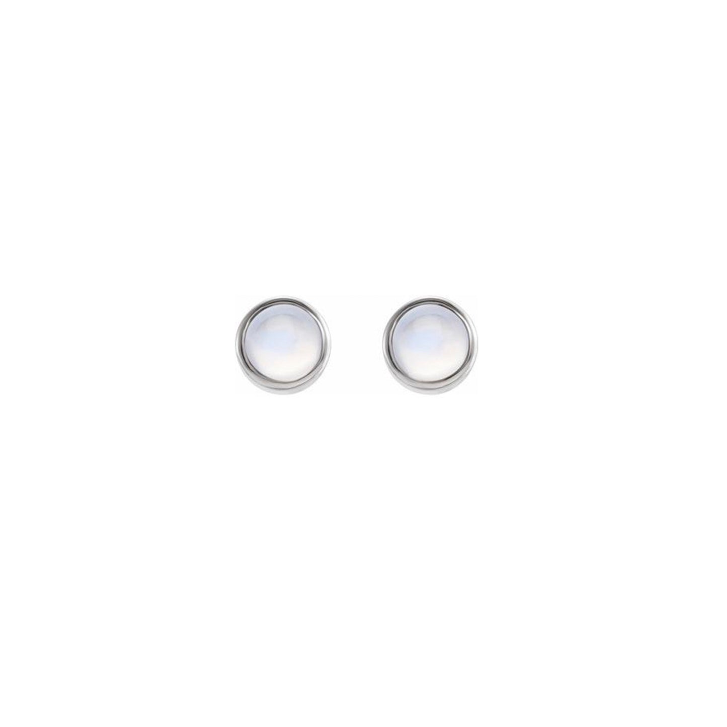 Moonstone studs