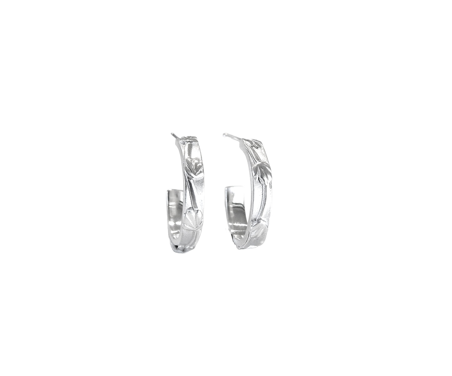 100% recycled sterling silver hoops earrings by ZEALmetal, Nicole Horlor, in Kingston, ON, Canada