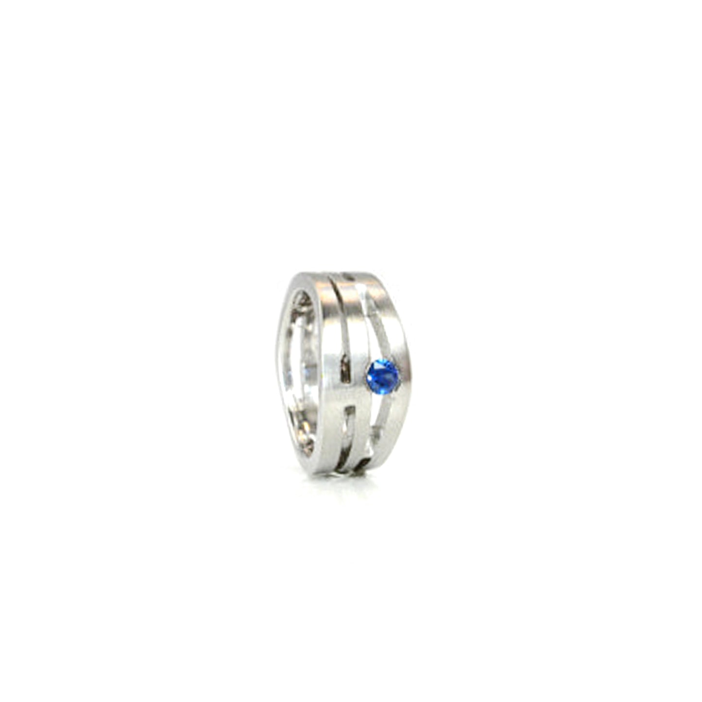 Unique sapphire bands by ZEALmetal, Nicole Horlor, in Kingston, ON, Canada