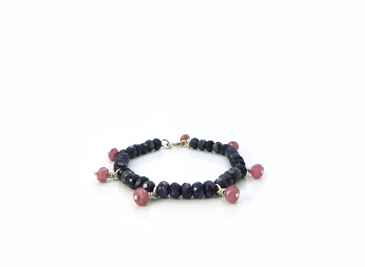 Sapphire and ruby bracelet by ZEALmetal, Nicole Horlor, in Kingston, ON, Canada