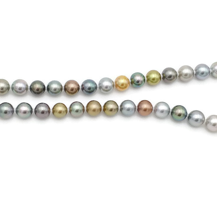 "Exceptional" Multi golden, green, grey Tahitian strand