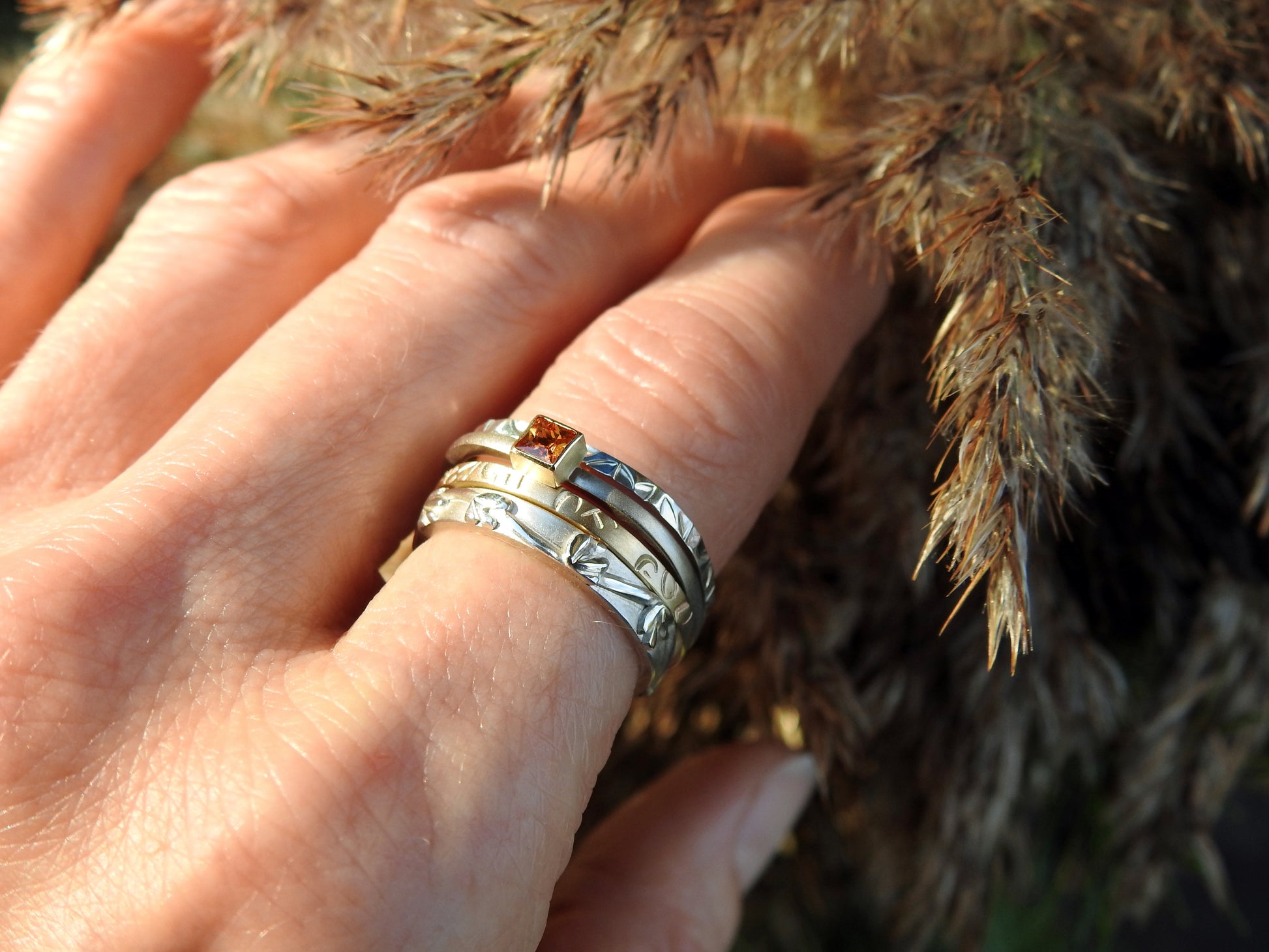 Gold and diamond stacker ring by ZEALmetal, Nicole Horlor, in Kingston, ON, Canada