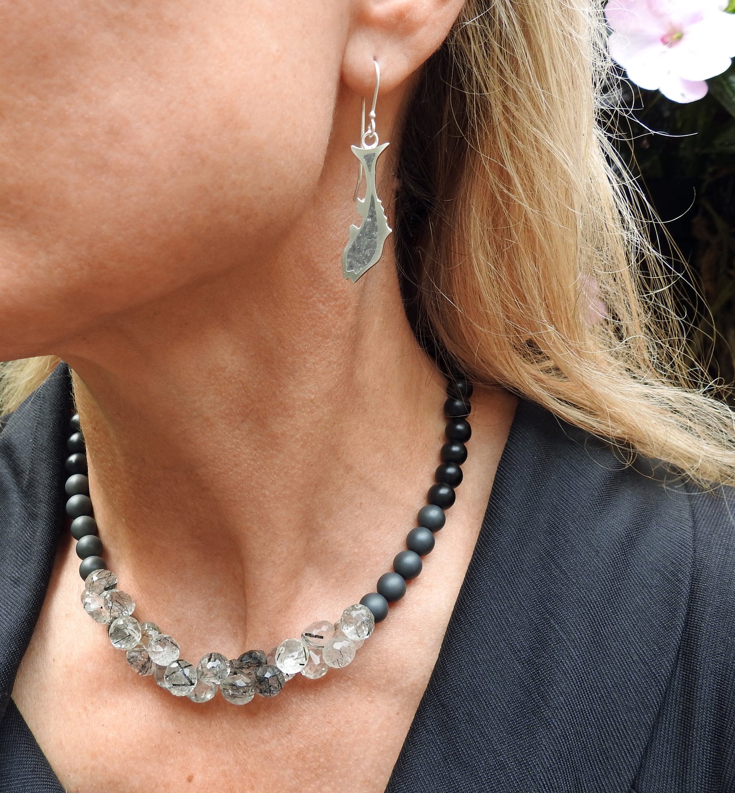 Fish limestone inlay