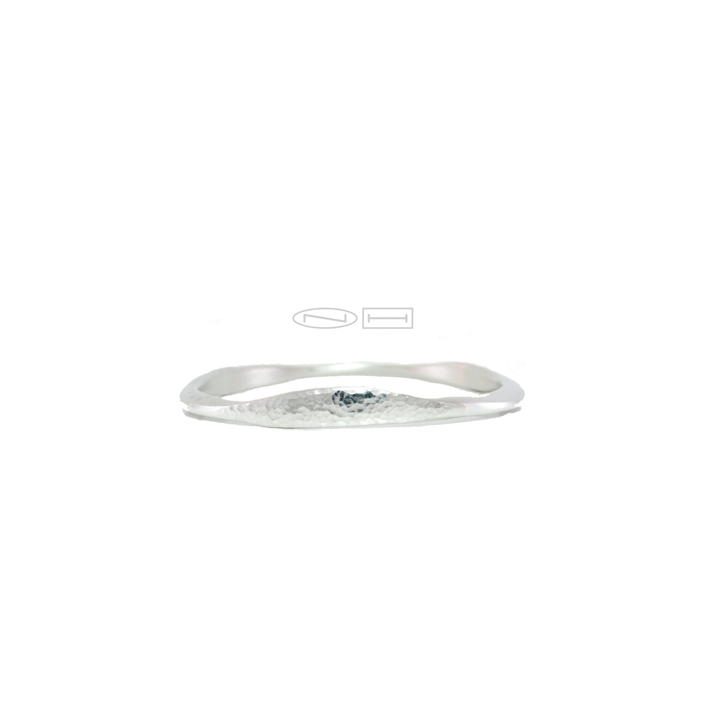 Hills and valleys bangle ~ Sterling silver bangle hand forged and planished making it a unique one of kind piece. Planished and matte finish. Made by ZEALmetal in Kington ON Canada