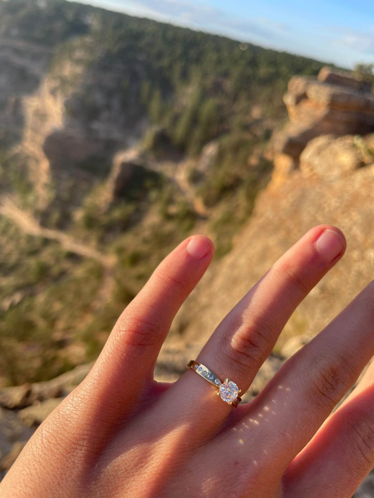 Canadian diamond engagement ring by ZEALmetal, Nicole Horlor, in Kingston, ON Canada