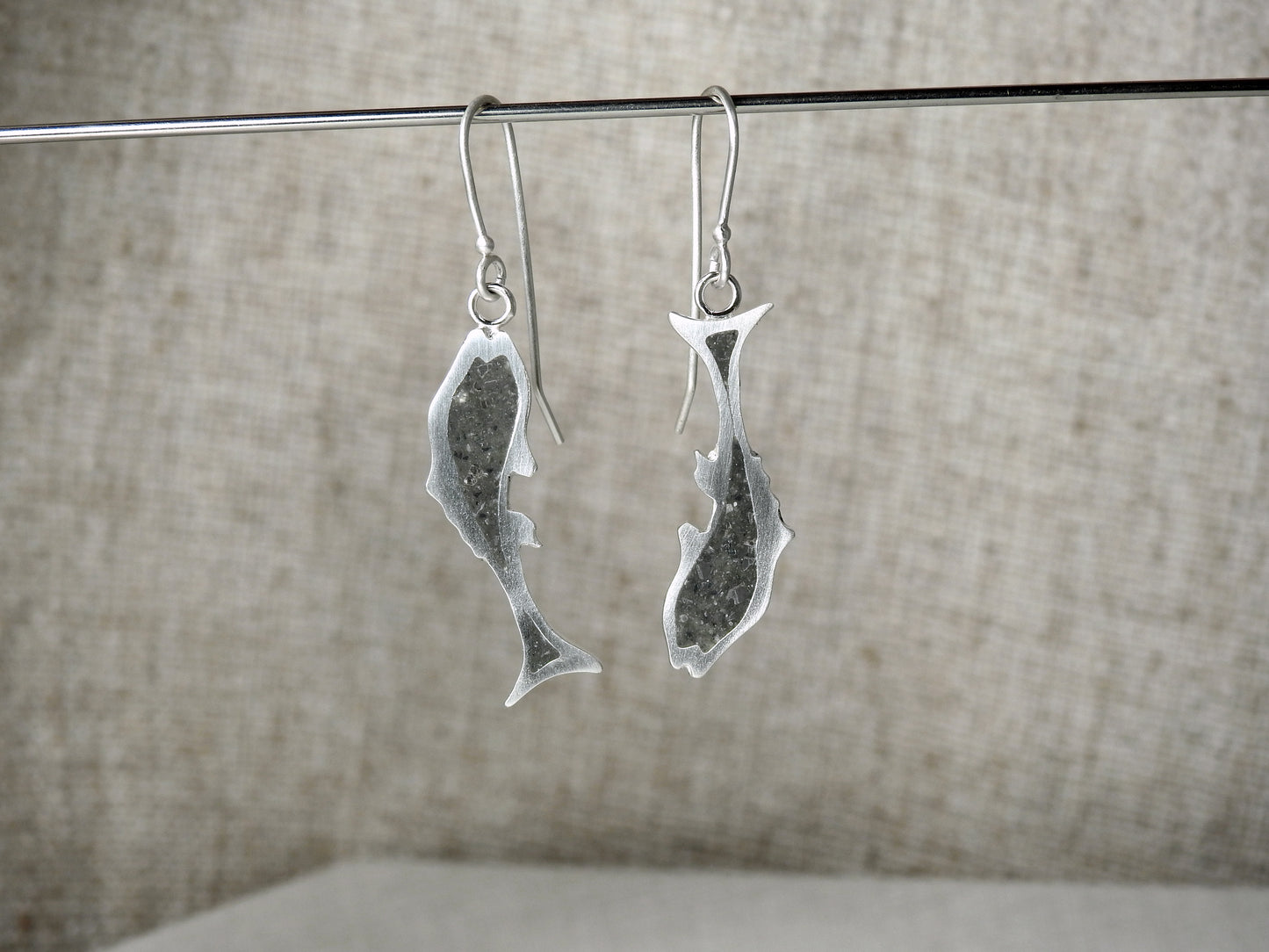 Fish limestone inlay