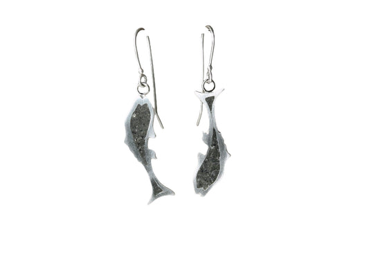 Fish limestone inlay