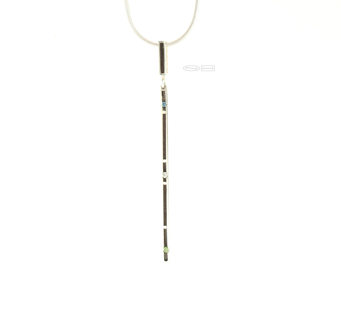Diamond Necklace made by ZEALmetal in Kingston, ON, Canada available for world wide shipping.