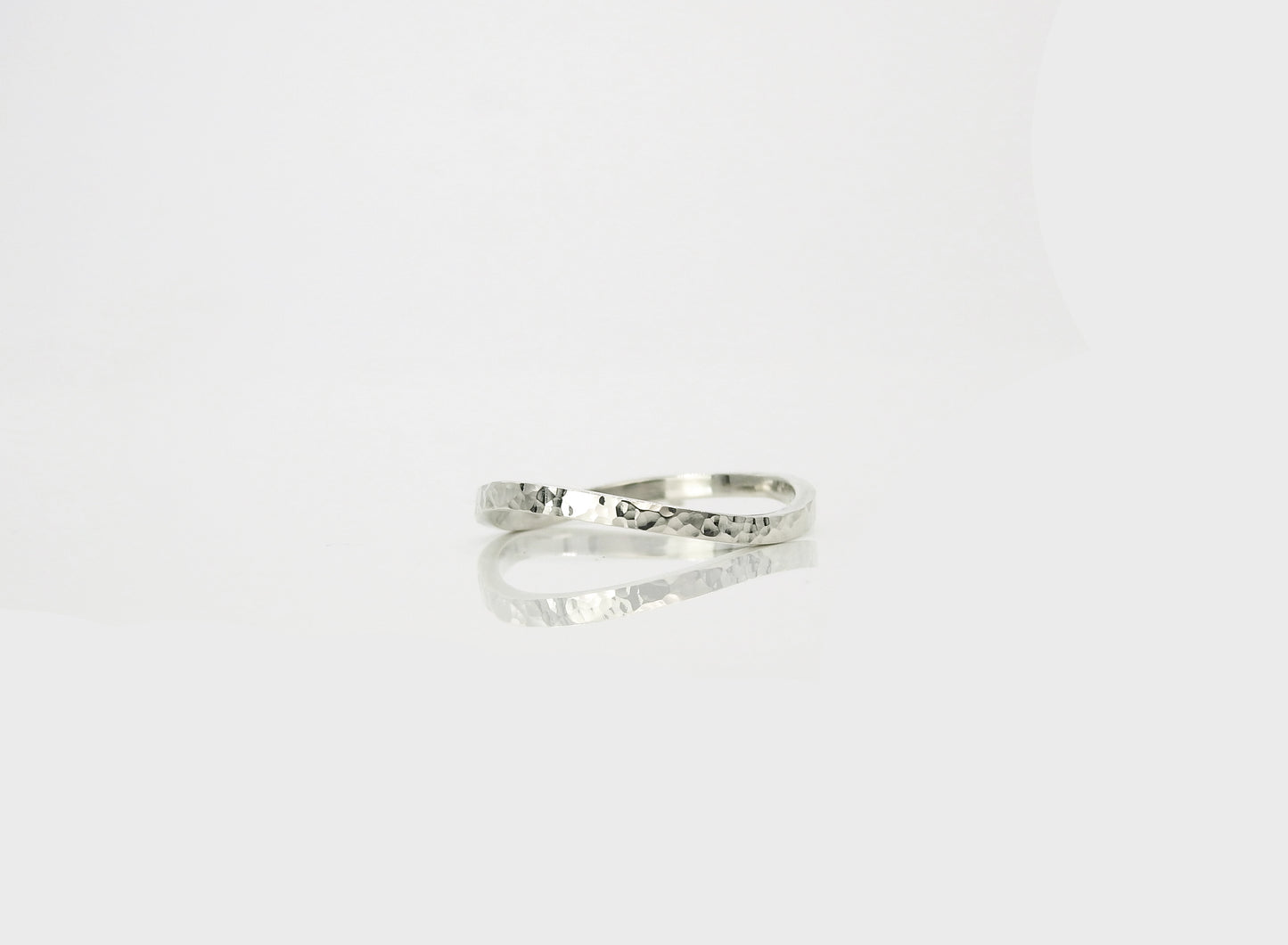 Wave, Planished, stacker ring, by ZEALmetal, Nicole Horlor, in Kingston, ON, Canada