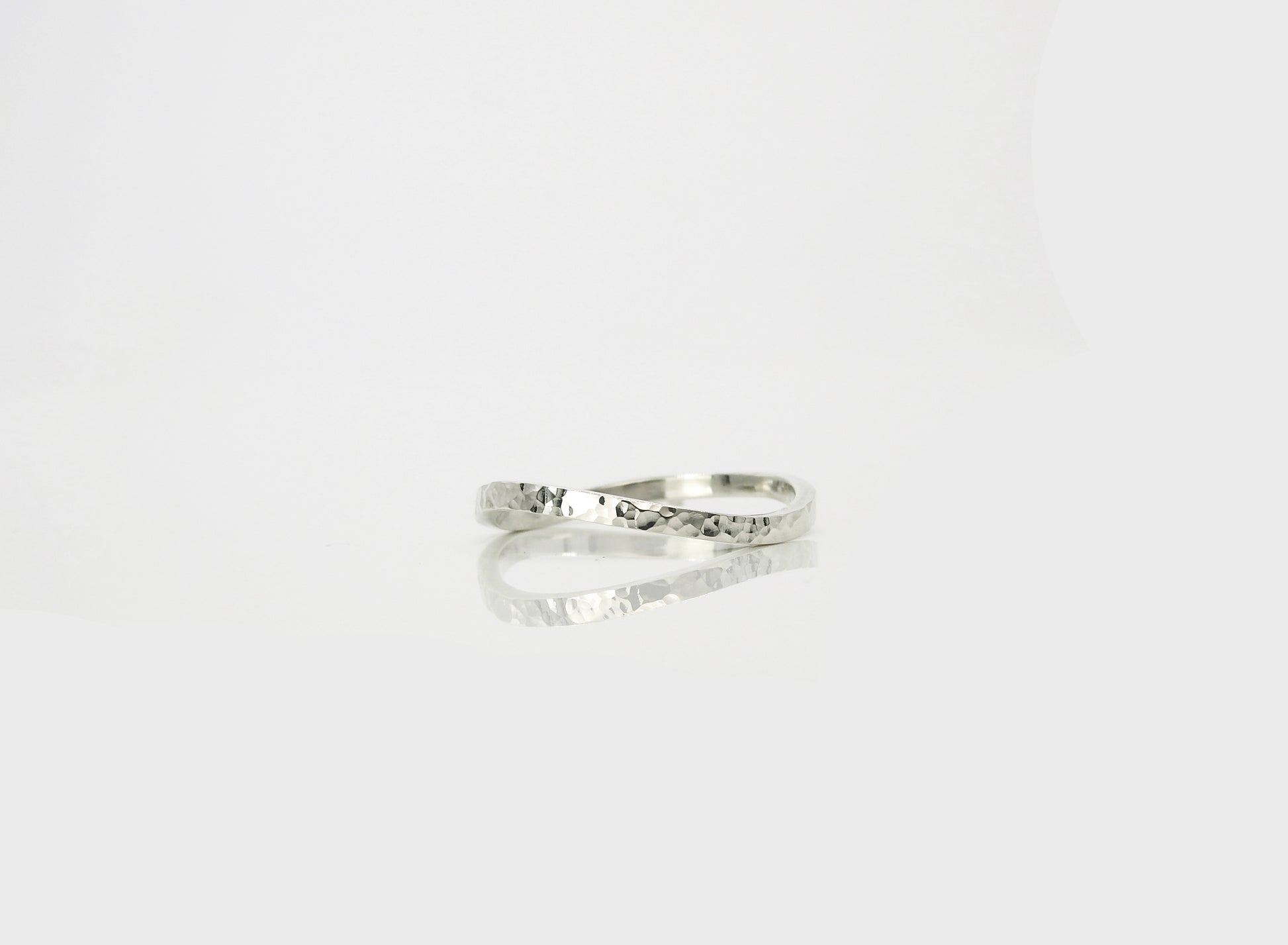 Wave, Planished, stacker ring, by ZEALmetal, Nicole Horlor, in Kingston, ON, Canada