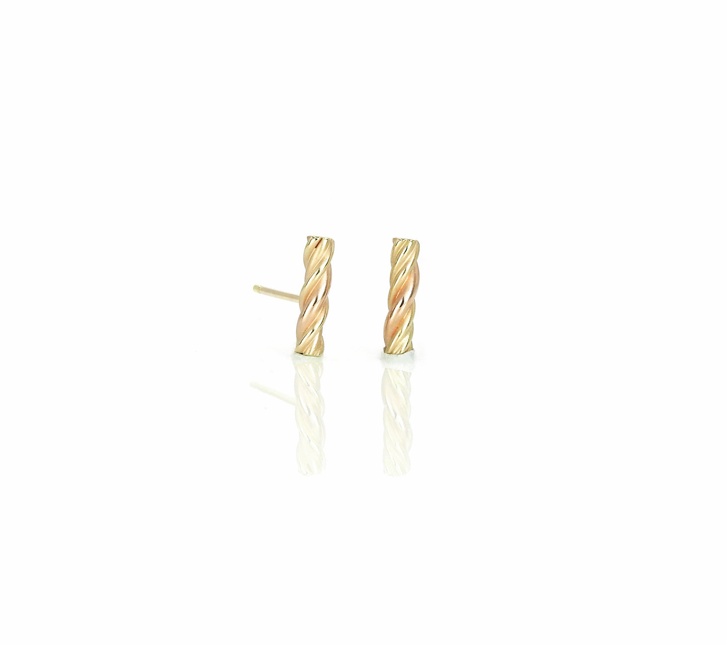 Gold earrings by ZEALmetal, Nicole Horlor, in Kingston, ON, Canada