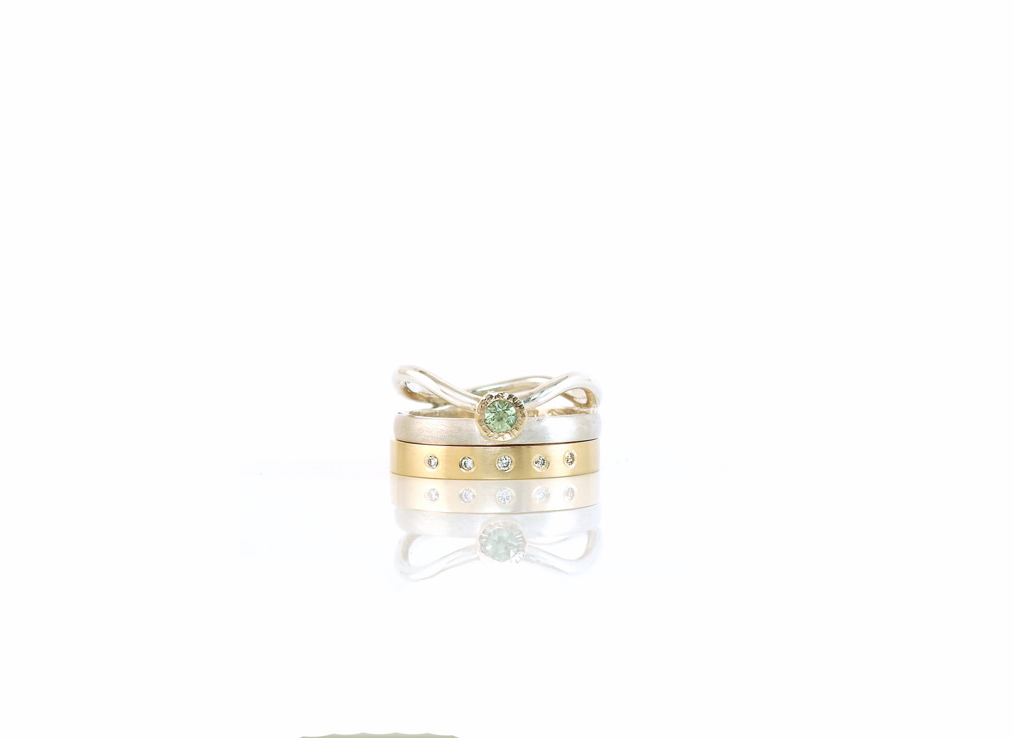 Sterling silver, Gold, Platinum, gemstone and diamond Rings, made by ZEALmetal, Nicole Horlor, Kingston, ON, Canada