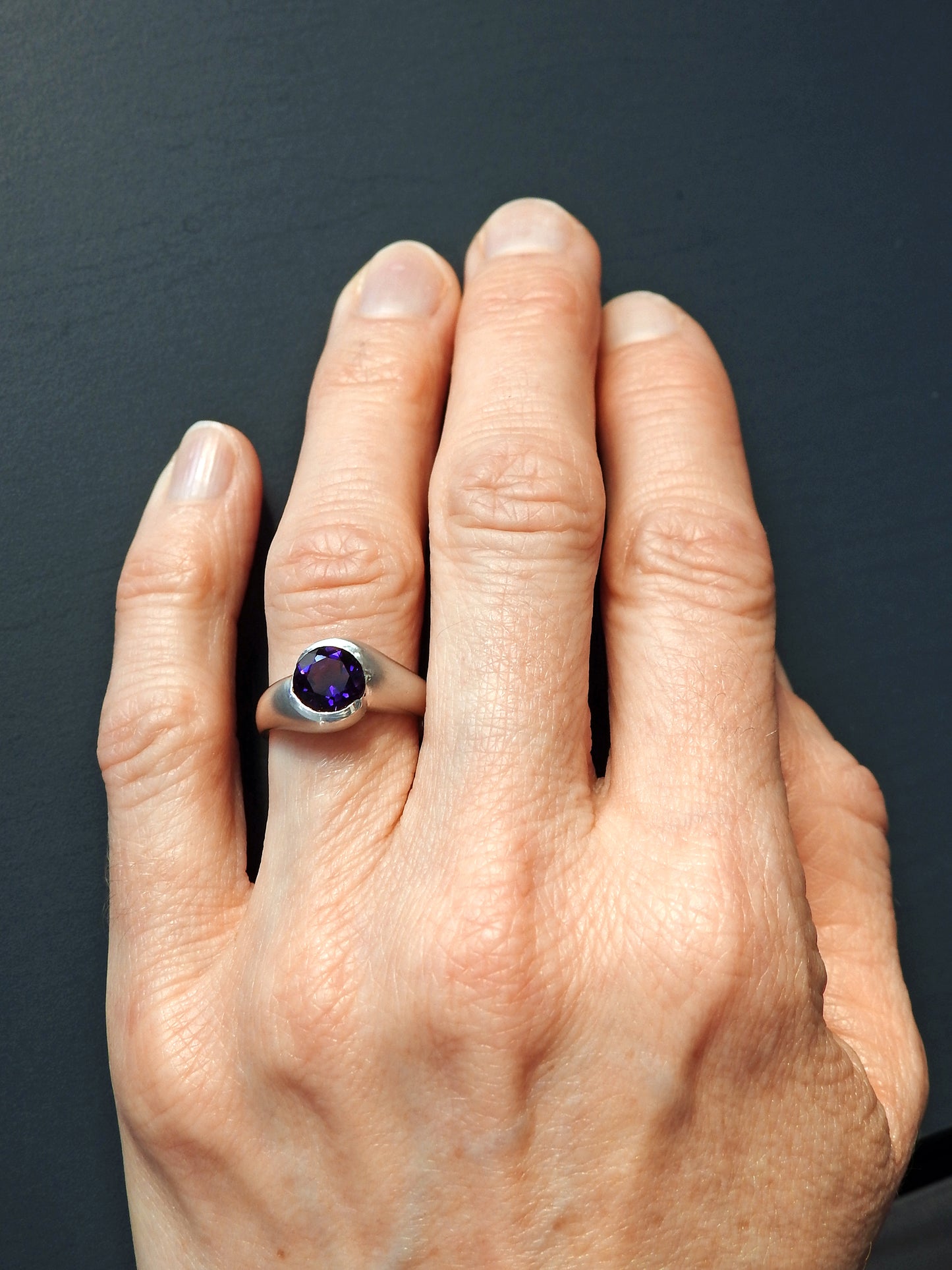 Amethyst ring by ZEALmetal, Nicole Horlor, in Kingston, ON, Canada