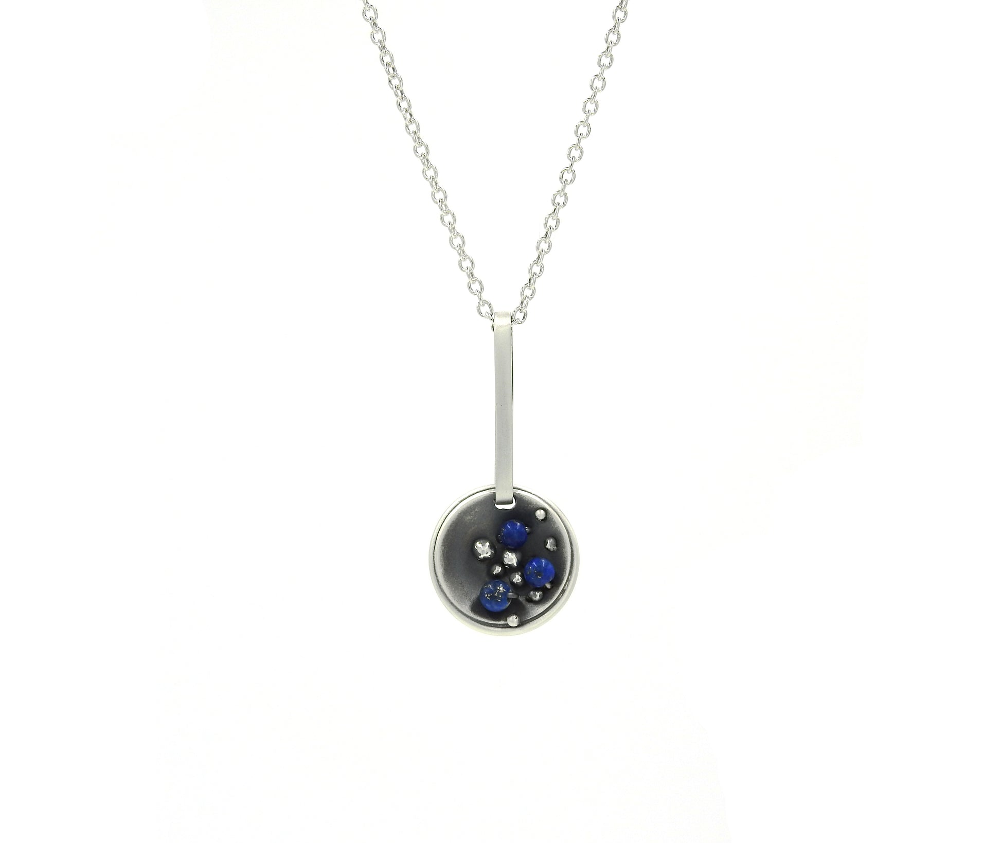 Limestone inlay necklaces by ZEALmetal, Nicole Horlor, Kingston, ON, Canada