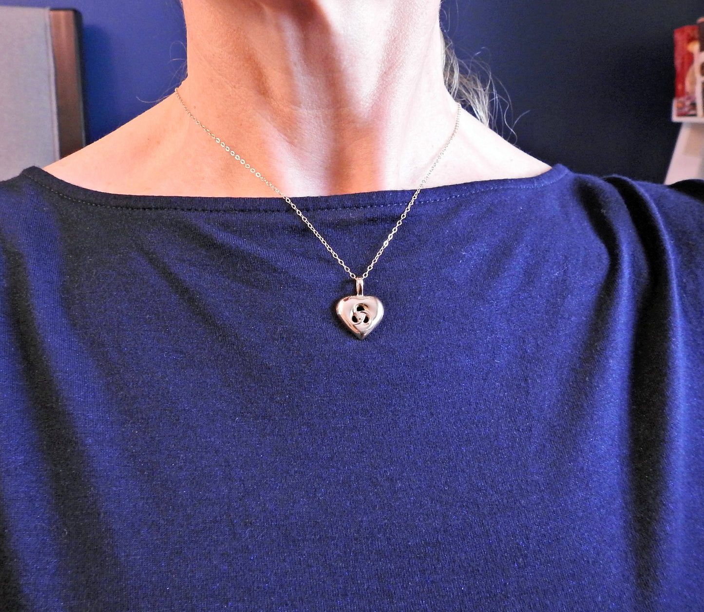 Custom, Bespoke, heart necklace by ZEALmetal, Nicole Horlor, in Kingston, ON, Canada