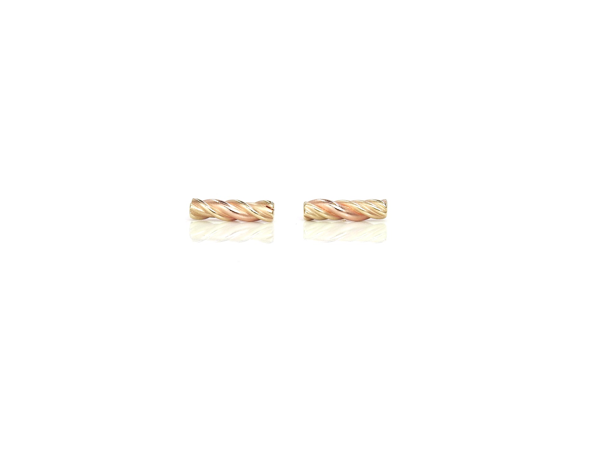 Gold earrings by ZEALmetal, Nicole Horlor, in Kingston, ON, Canada