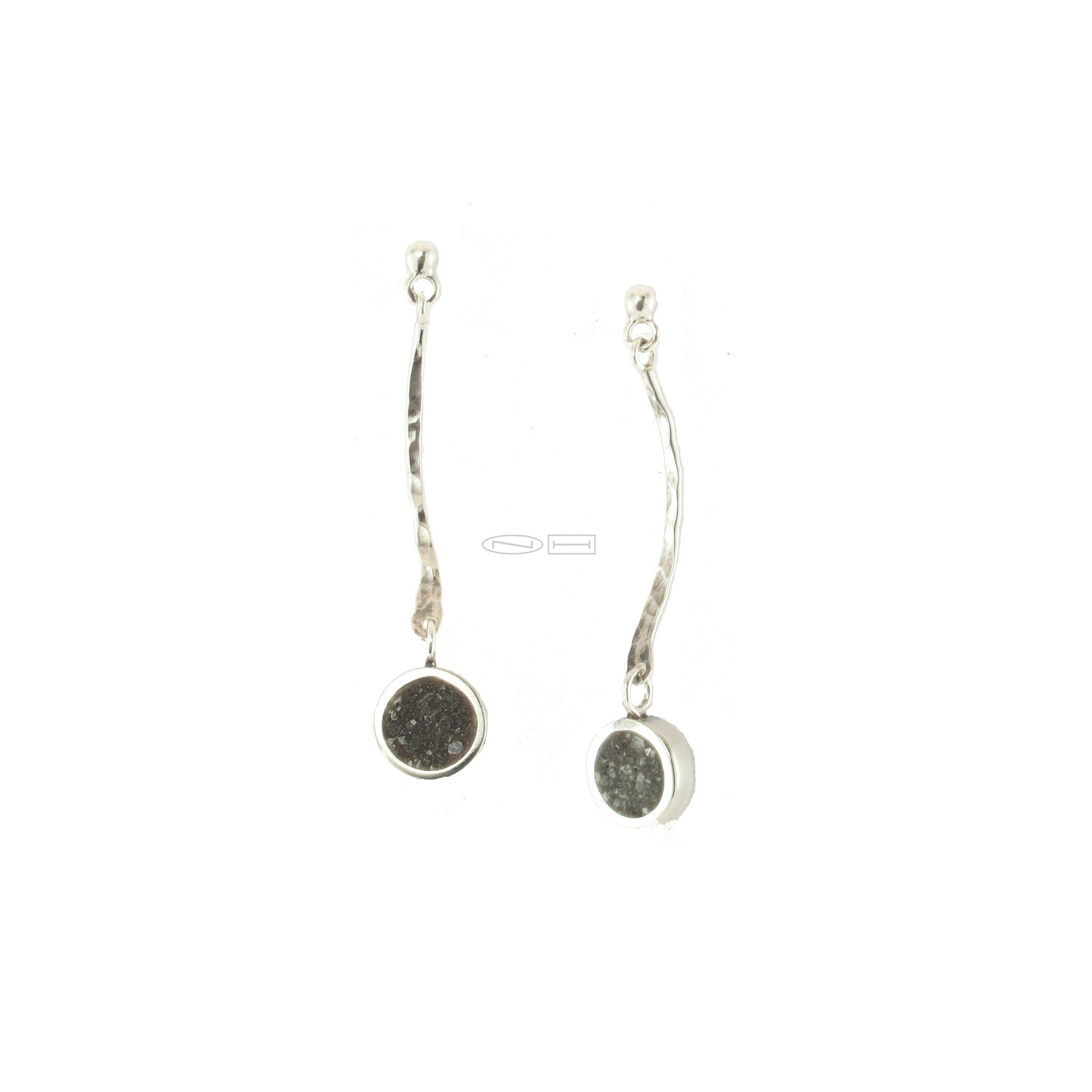 Curved limestone inlay dangle