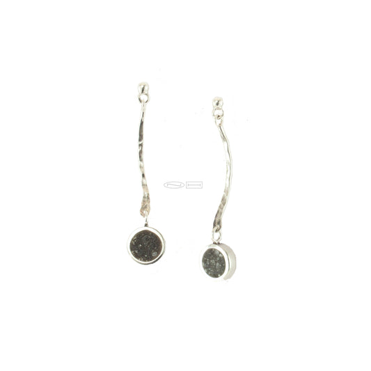 Curved limestone inlay dangle