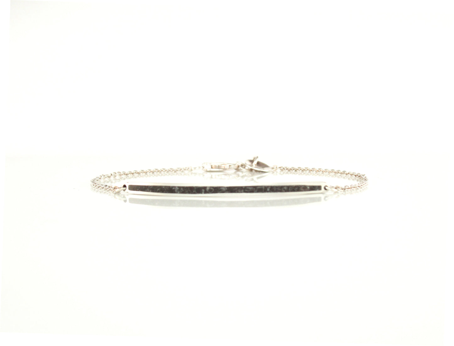 Thin limestone inlay bracelet