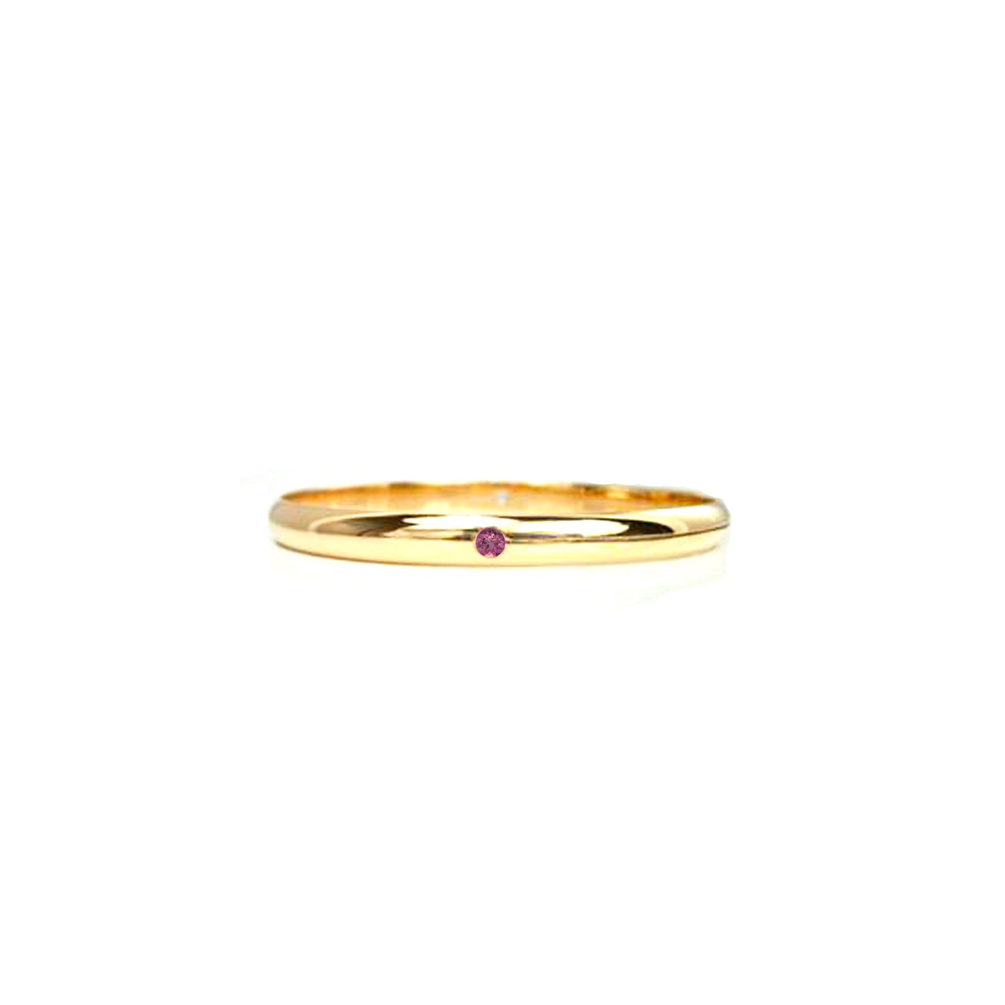 18kt yellow gold wedding bangle with birthstones by ZEALmetal, Nicole Horlor, Kingston, ON Canada