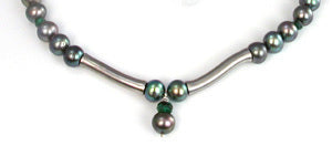 Pearl stone and steel