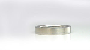 Stainless steel and 18kt white