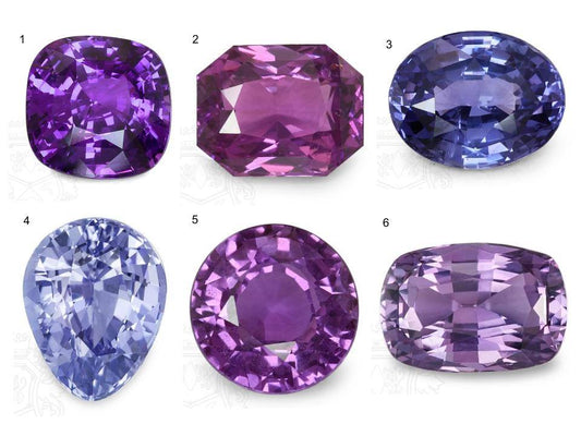 Purple sapphires