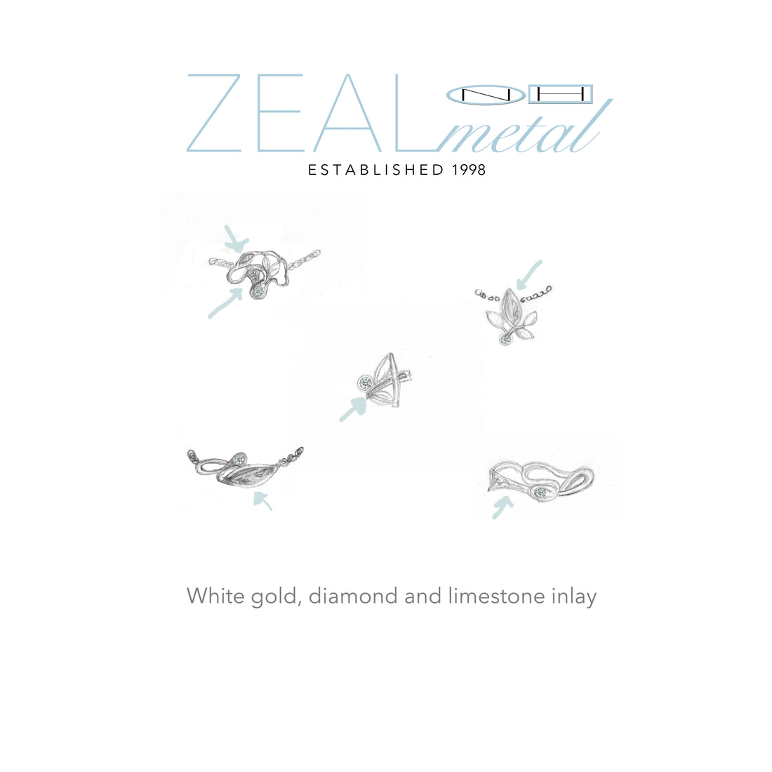 Bespoke jewellery by ZEALmetal, Nicole Horlor, in Kingston, ON, Canada
