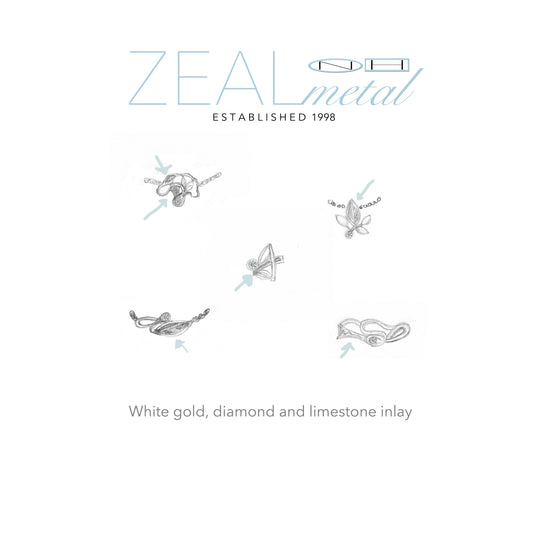 Bespoke jewellery by ZEALmetal, Nicole Horlor, in Kingston, ON, Canada