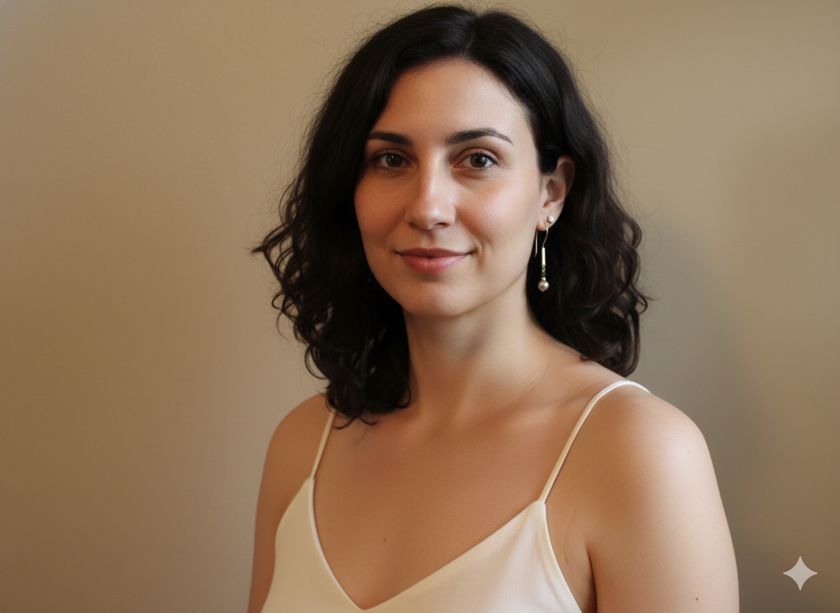 Planished bar hoops with grey baroque pearls and tourmaline