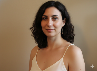 Planished bar hoops with grey baroque pearls and tourmaline