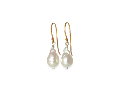Undefined baroque pearl earrings