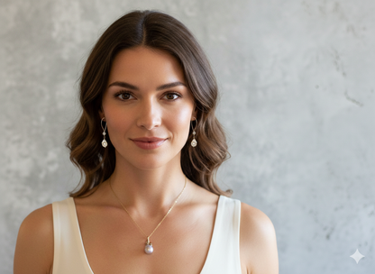 Organically you baroque pearl pendant