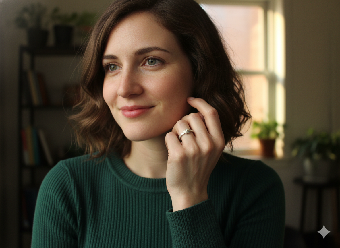 Pebble ring two tone~ square band