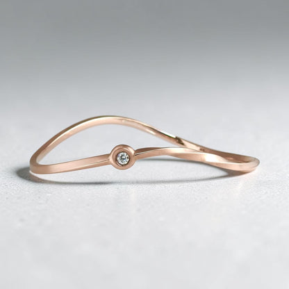Gold bangle, gold diamond bangle, rose gold, Canadian made, Handmade, Handcrafted.