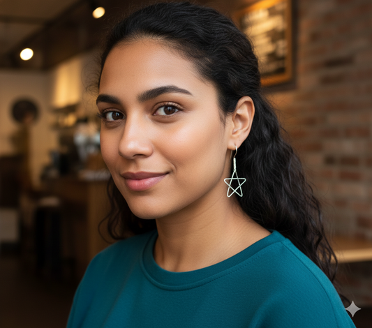 Planished bar with stars