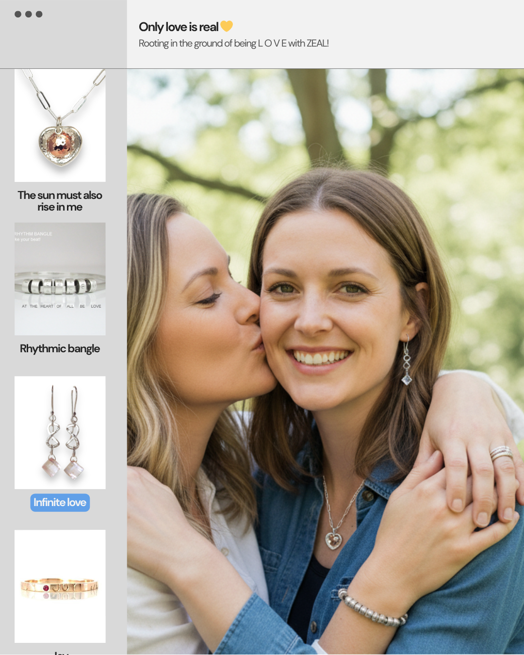 Rhythmic Bangle ~  At the heart of all be love