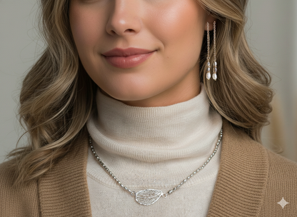 Hidden within nature, Crochet leaf