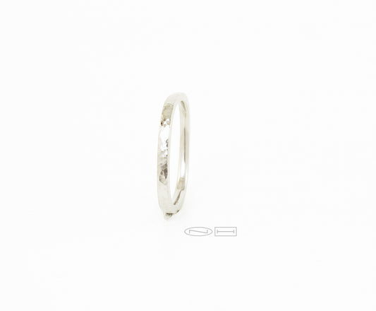 Soft square planished band