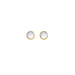 Moonstone studs