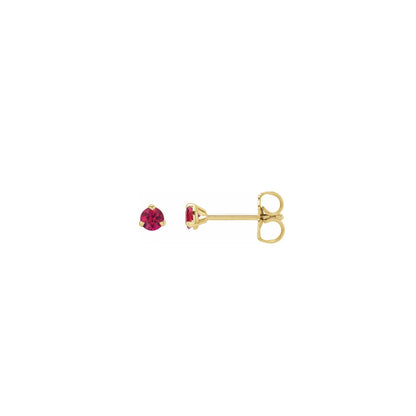 3mm ruby studs